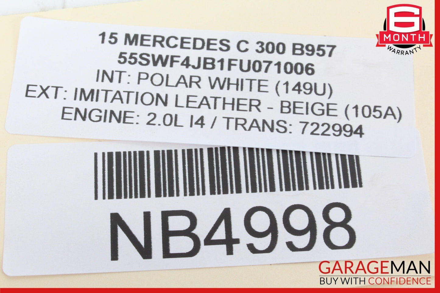 15-20 Mercedes W205 C300 Rear Left or Right Suspension Lower Control Arm OEM