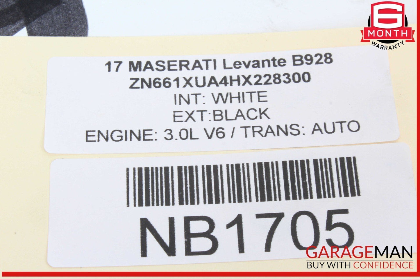 14-20 Maserati Levante S Front Right or Left Seat Headrest Head Rest OEM