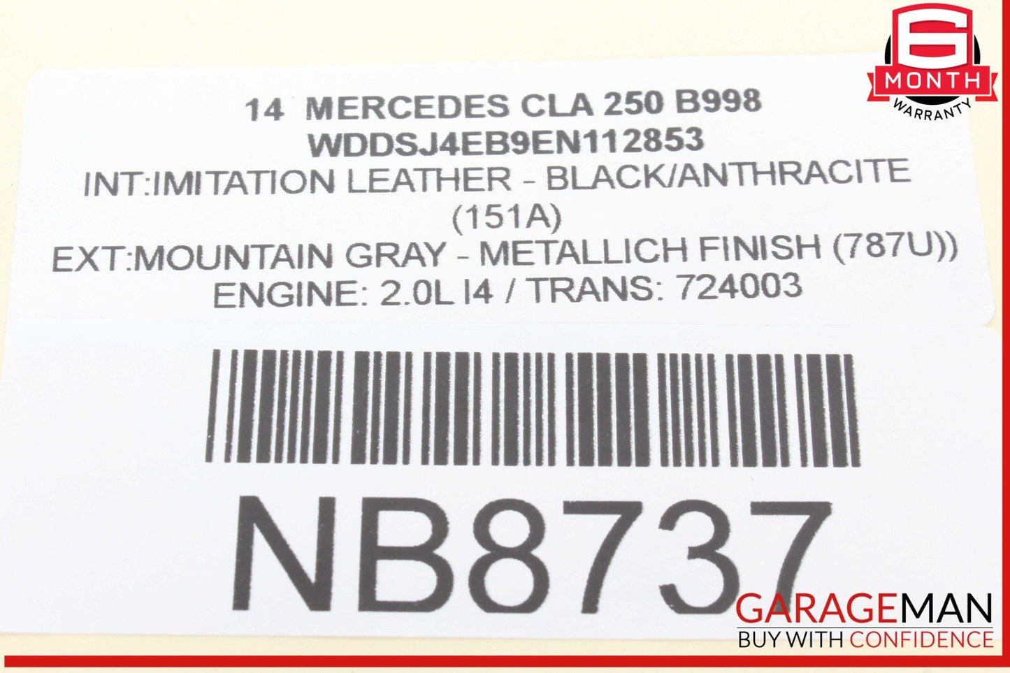 14-19 Mercedes W117 CLA250 CLA180 Rear Left / Right Forward Wishbone Control Arm