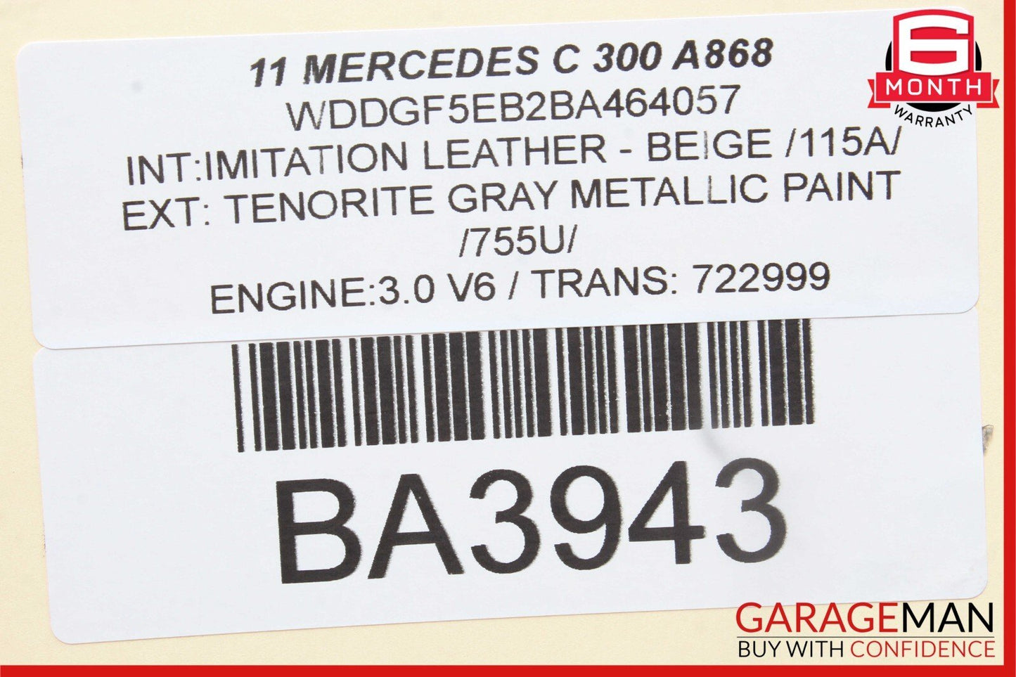 08-14 Mercedes W204 C300 Front Left Side Door Panel Tweeter Speaker Trim Cover