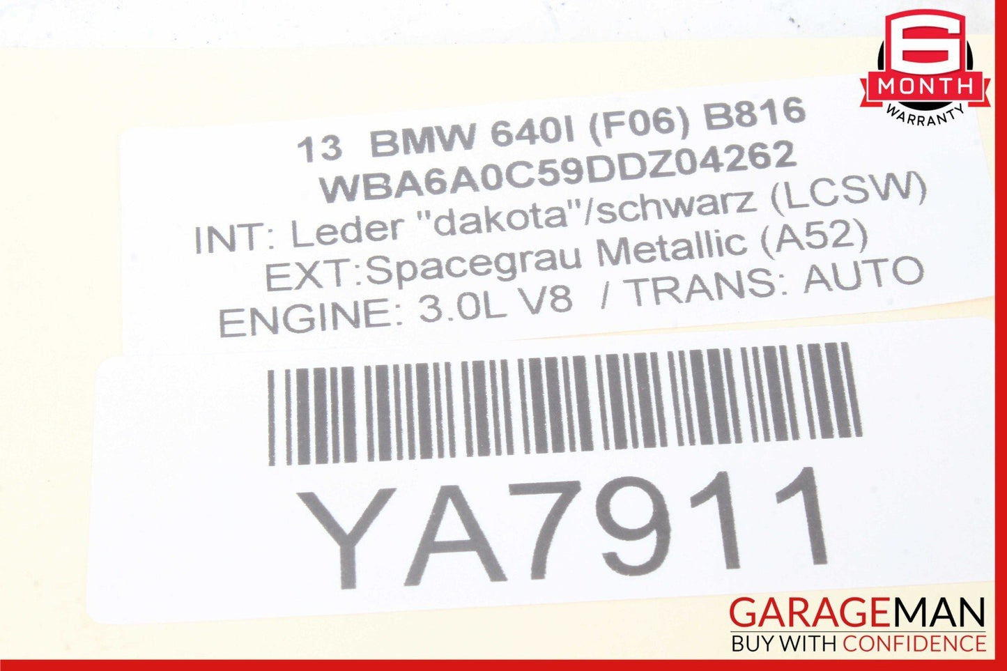 13-18 BMW 650i 640i F06 Front Left Driver Seat Adjustment Control Switch OEM