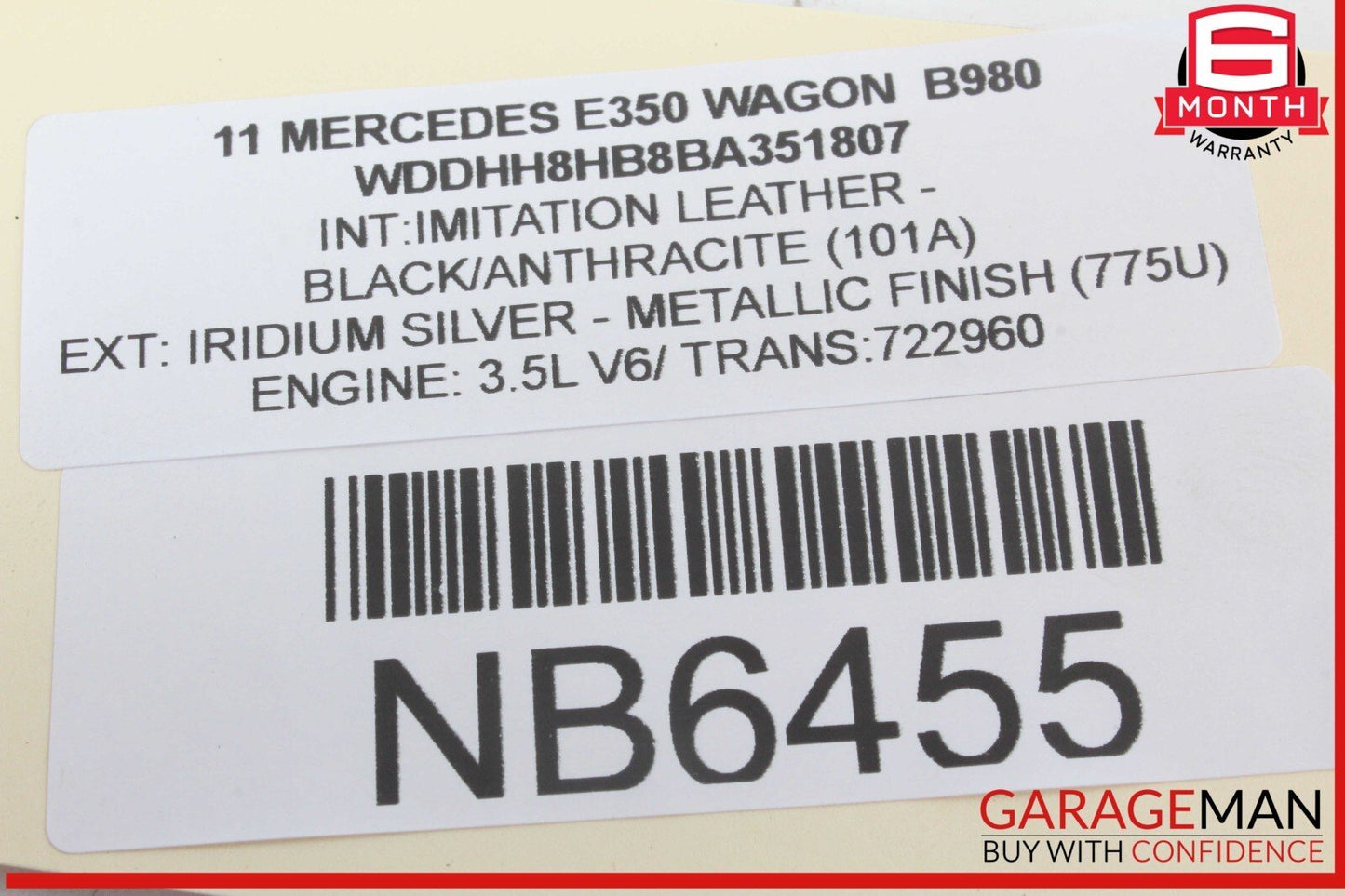10-17 Mercedes W212 E350 Wagon Top Roof Sun Shade Screen Roller Blind Motor Unit
