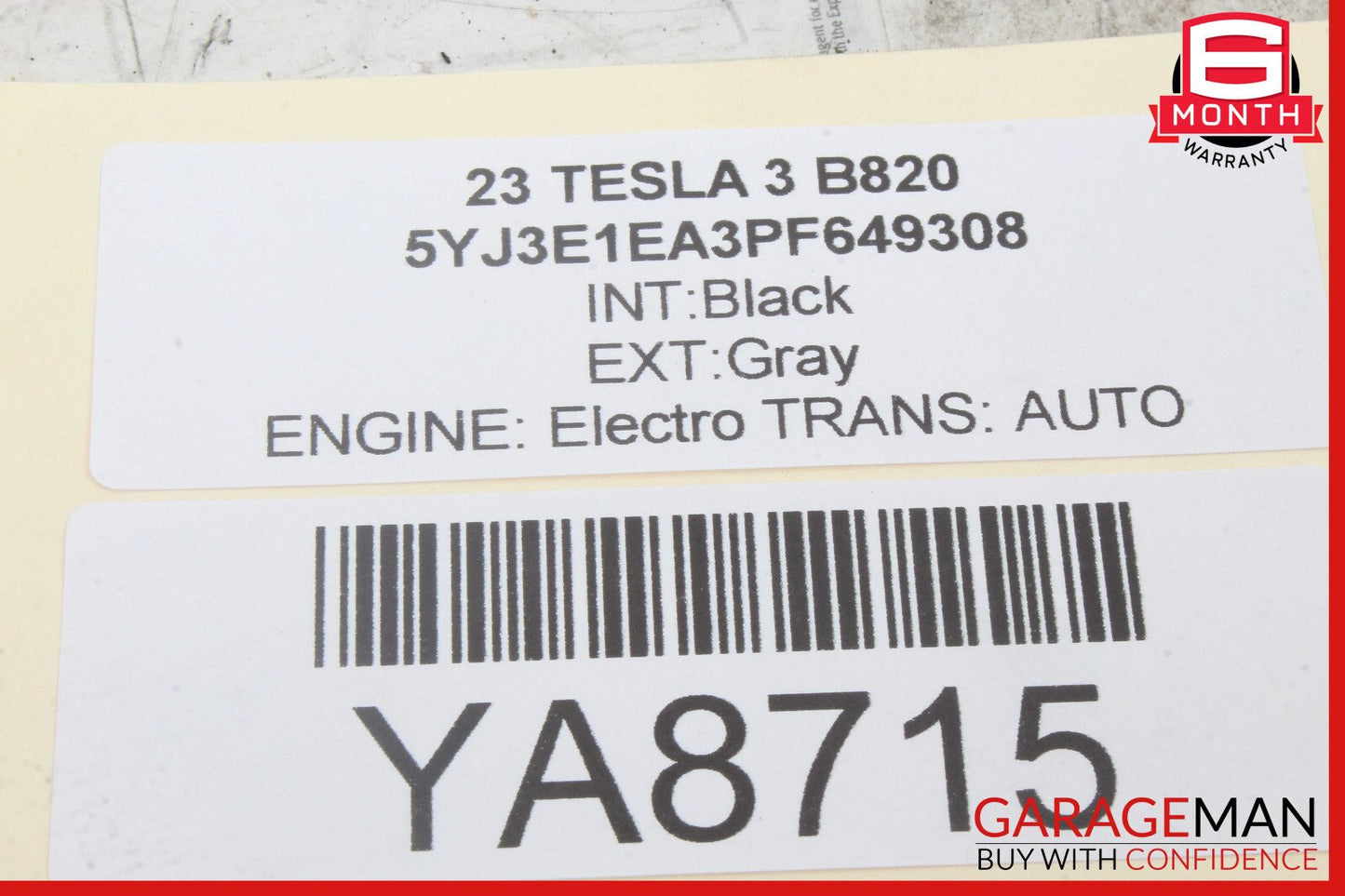 17-23 Tesla Model 3 Rear Right Passenger Side Stabilizer Sway Bar Link OEM
