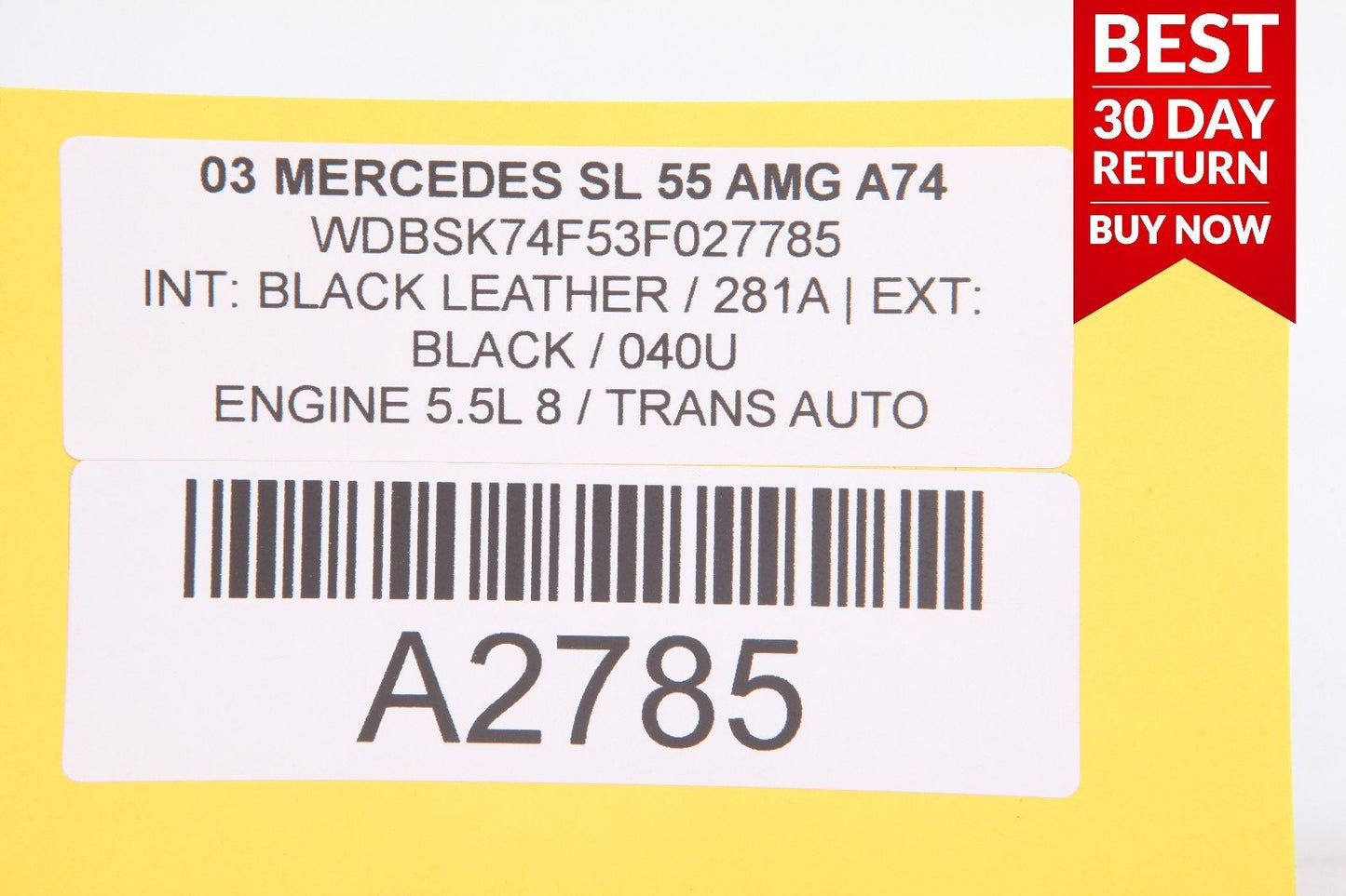 03-08 MERCEDES R230 SL55 AMG LEFT DRIVER SIDE DOOR CONTROL MODULE A74 OEM