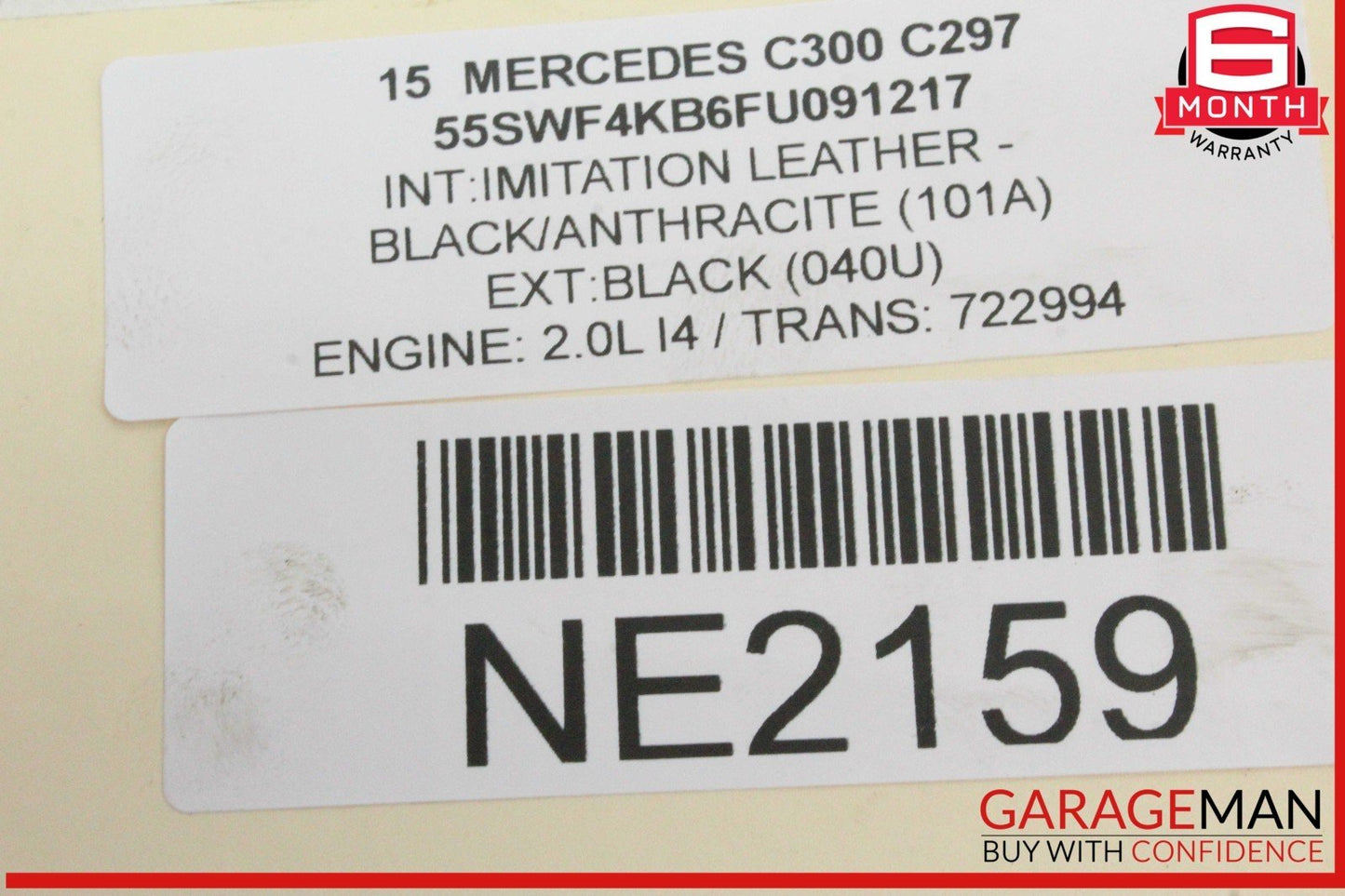 15-18 Mercedes W205 C300 C400 Master Cylinder Power Brake Booster w/ Reservoir