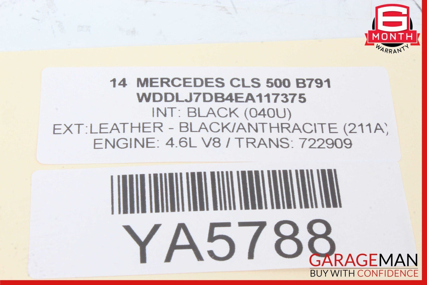 12-14 Mercedes W218 CLS500 CLS550 Center Console Switch Trim Bezel Cover OEM