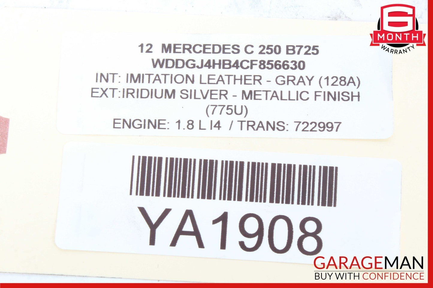 08-18 Mercedes W204 C250 E350 Rear Left or Right Side Lower Thrust Control Arm