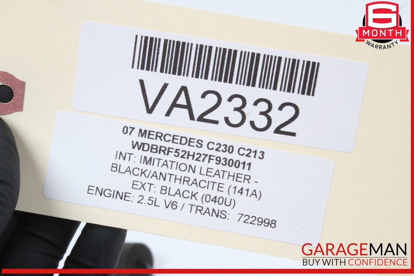01-11 Mercedes W203 C230 E350 C240 Trunk Lid Lock Latch Handle 1717500085 OEM