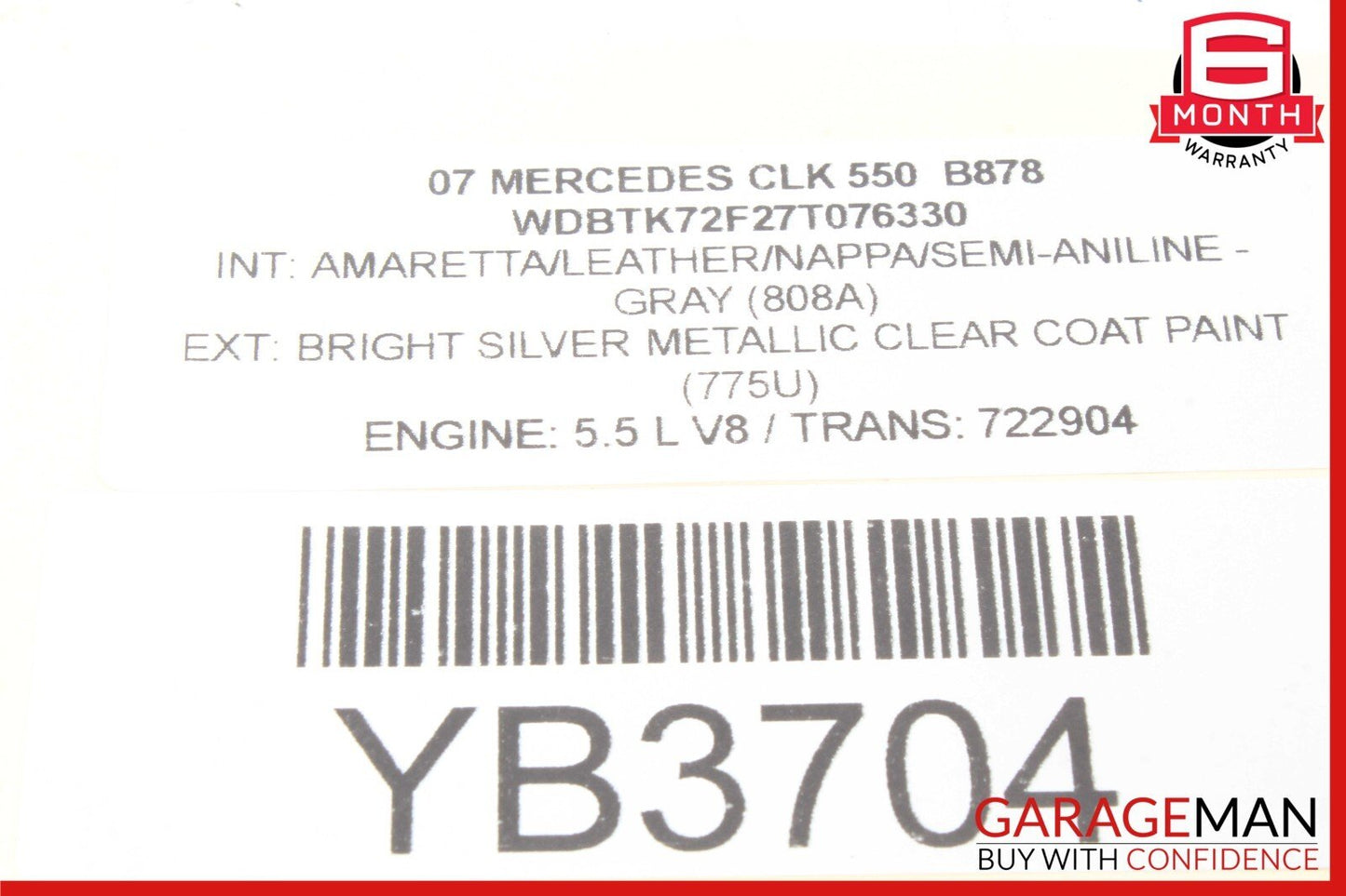 01-09 Mercedes W209 CLK550 Rear Left or Right Side Lower Thrust Control Arm OEM