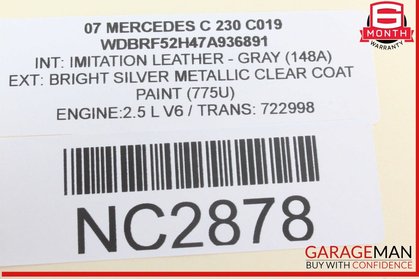 01-09 Mercedes W203 C230 CLK500 Rear Left Driver Side Window Switch Button
