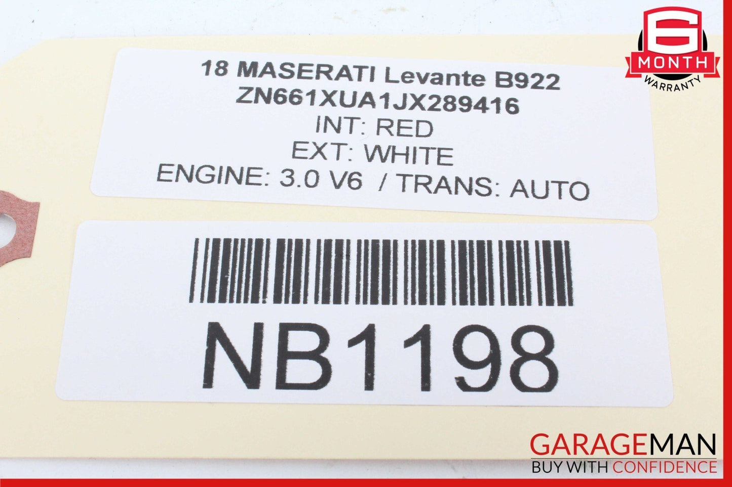17-22 MASERATI LEVANTE FRONT LEFT SUN VISOR SHADE OEM