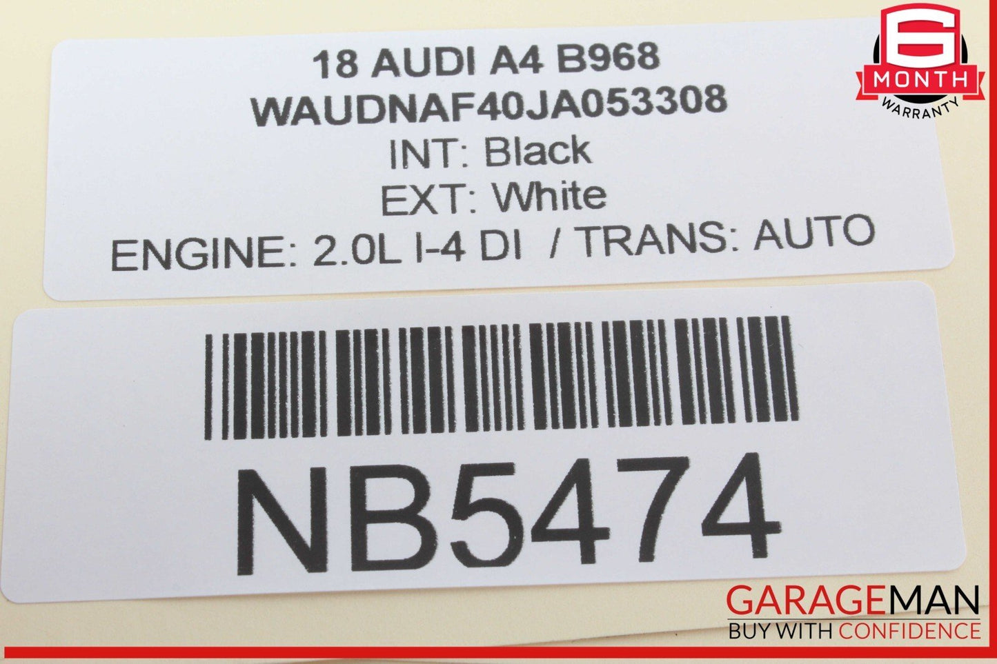 17-19 Audi A4 Quattro Front Upper Windshield Lane Assist Camera 8W0907217C OEM