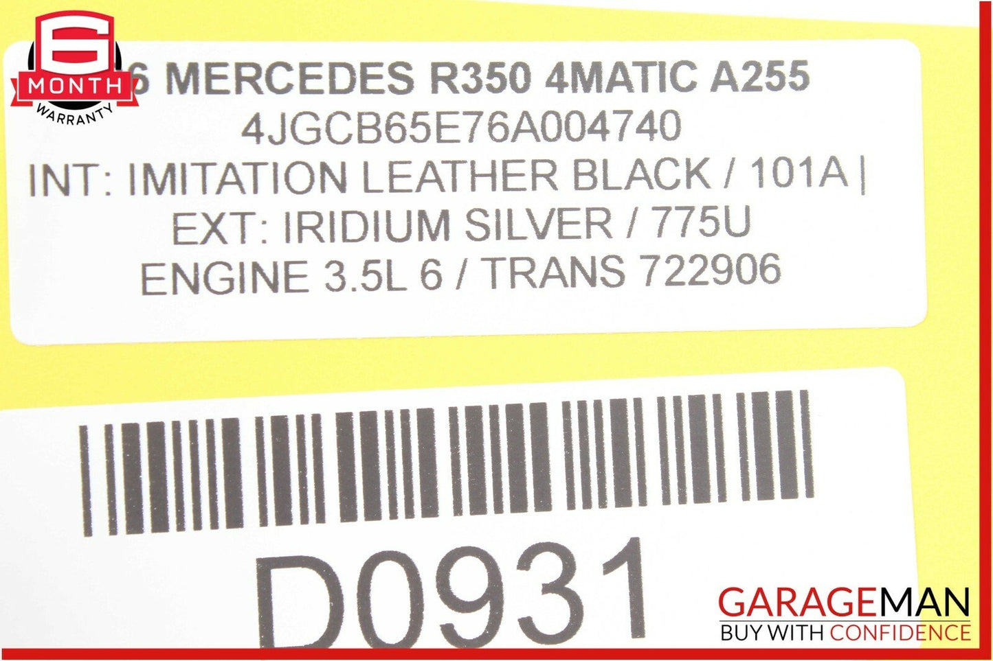 06-12 Mercedes W251 R350 GL450 Front Right Passenger Seat Motor 0390203002 OEM