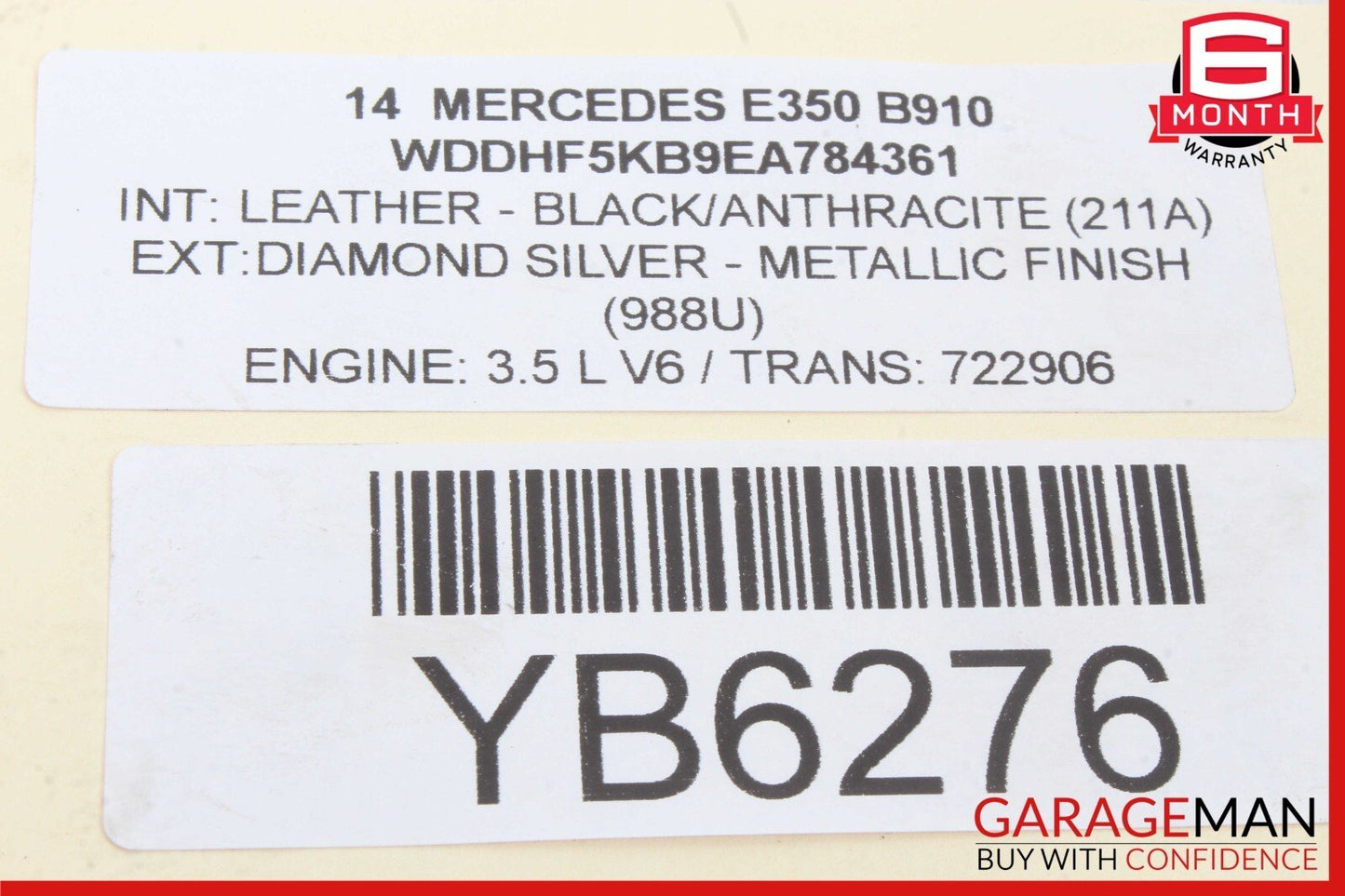 10-16 Mercedes W212 E350 CLS550 Front Left Lower Wishbone Control Arm RWD OEM