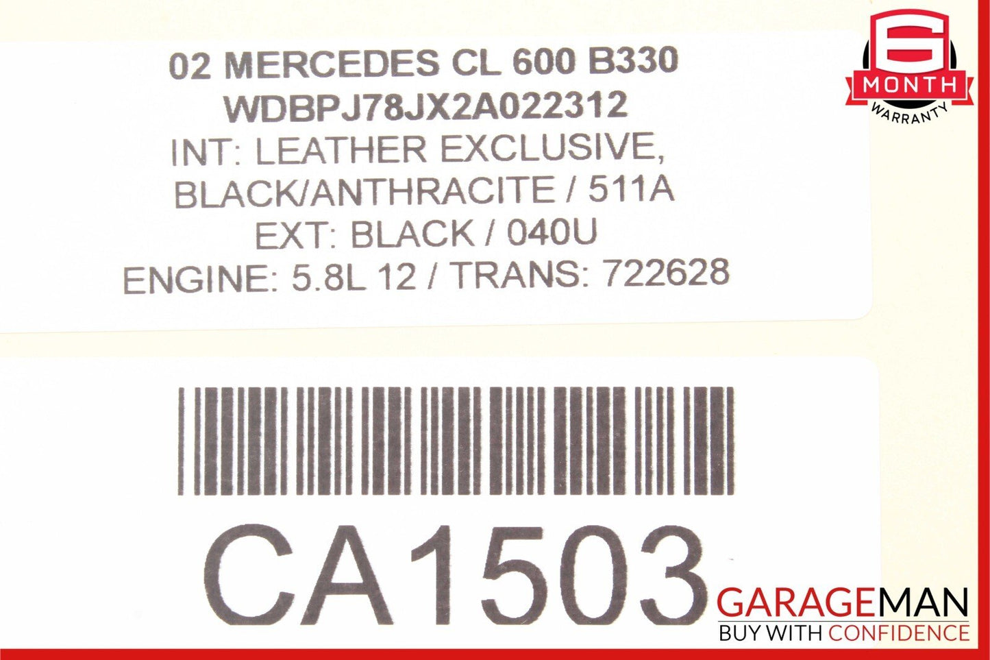 00-06 Mercedes CLK600 AMG S430 SL500 ML500 Voice Command Control Module Unit OEM