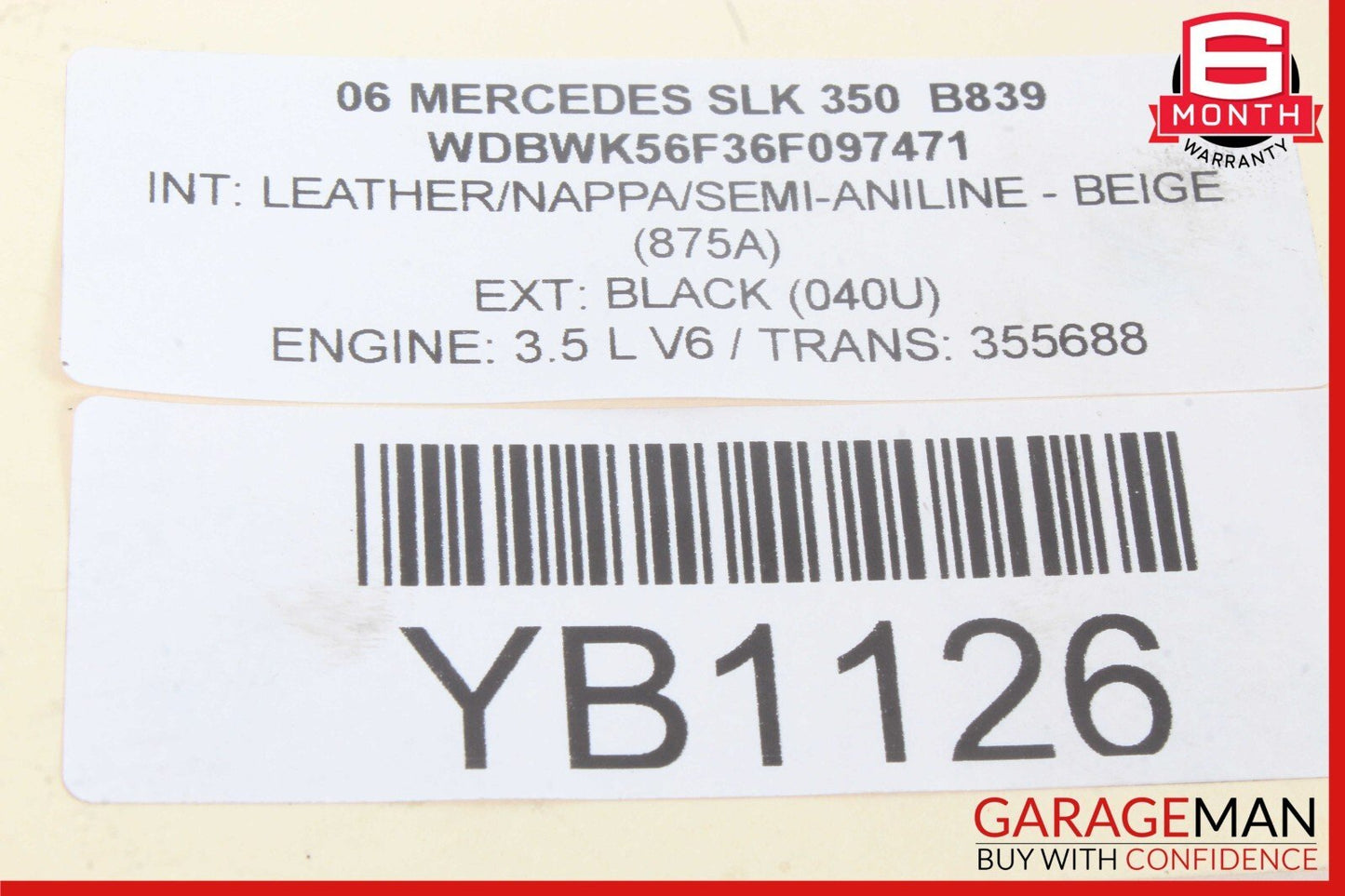05-11 Mercedes R171 SLK350 Rear Left or Right Side Lower Thrust Control Arm OEM