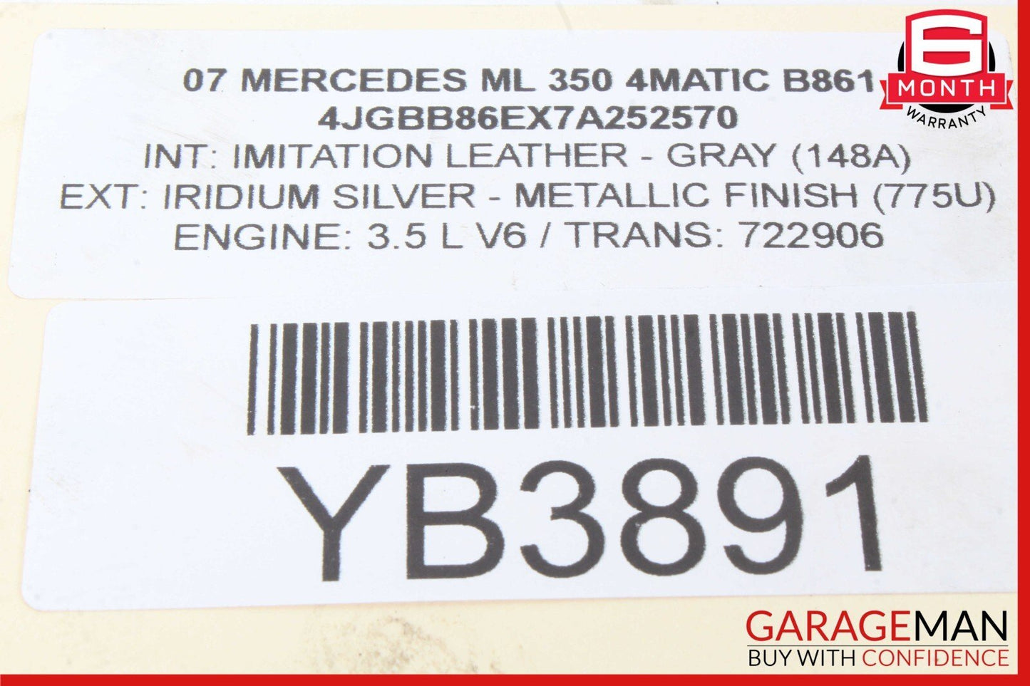 06-13 Mercedes W164 ML350 GL450 Rear Left or Right Upper Control Arm OEM