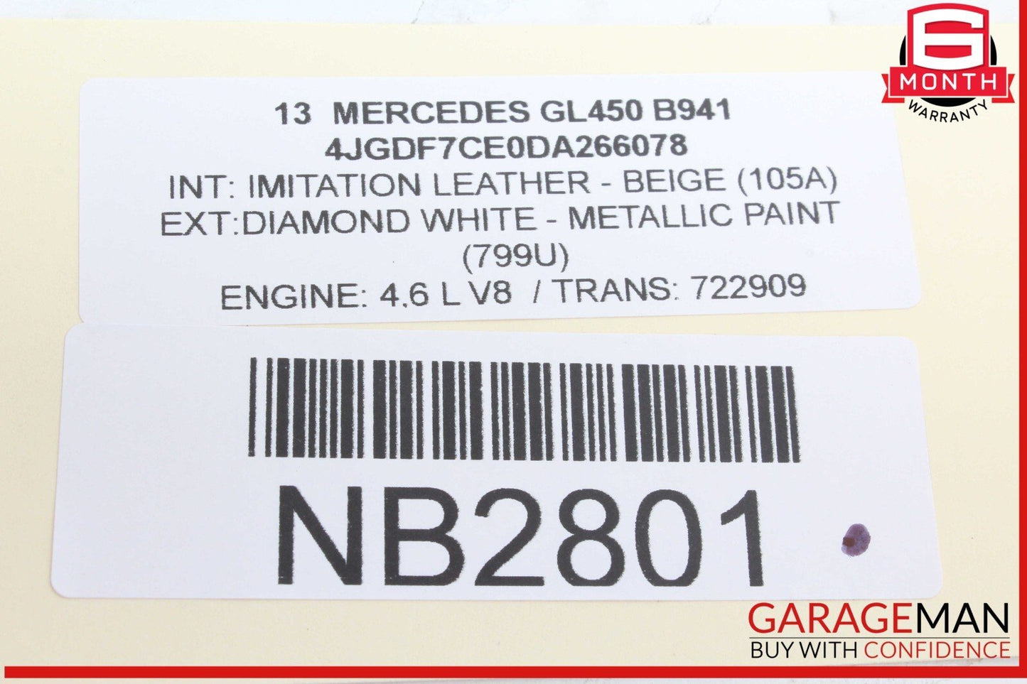 12-16 Mercedes X166 GL450 GL550 ML550 Rear Relay Fuse Box 1669063901 OEM