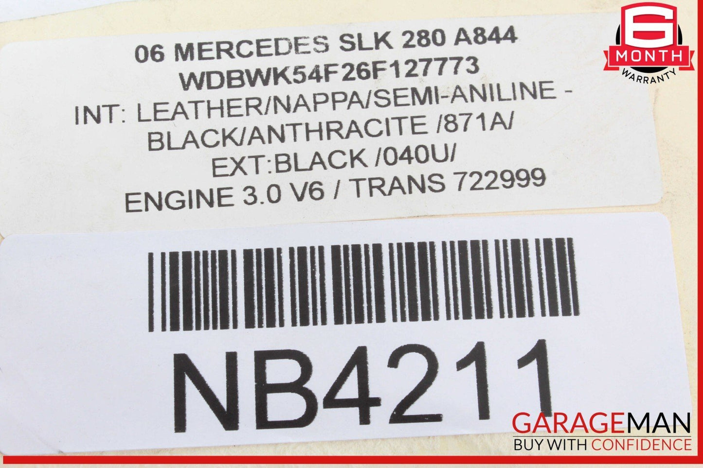 03-13 Mercedes R171 SLK280 SLK300 CLS550 Radio 6 Disk CD Changer Player OEM