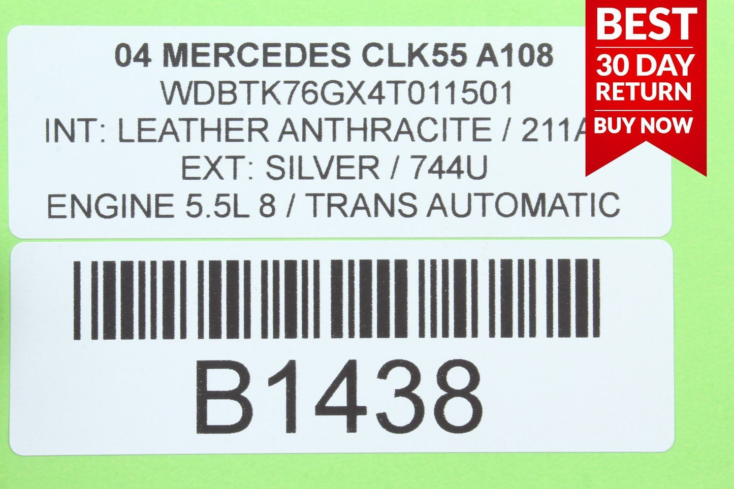 03-09 Mercedes W209 CLK55 AMG Convertible Top Roof Control Module A108 OEM