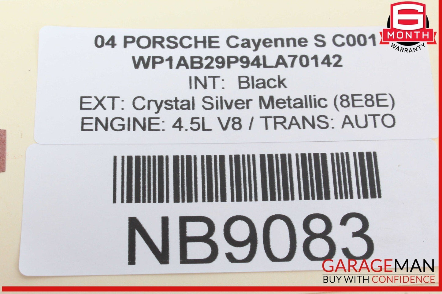03-10 Porsche Cayenne 955 957 Rear Left Driver Side Window Regulator Motor OEM