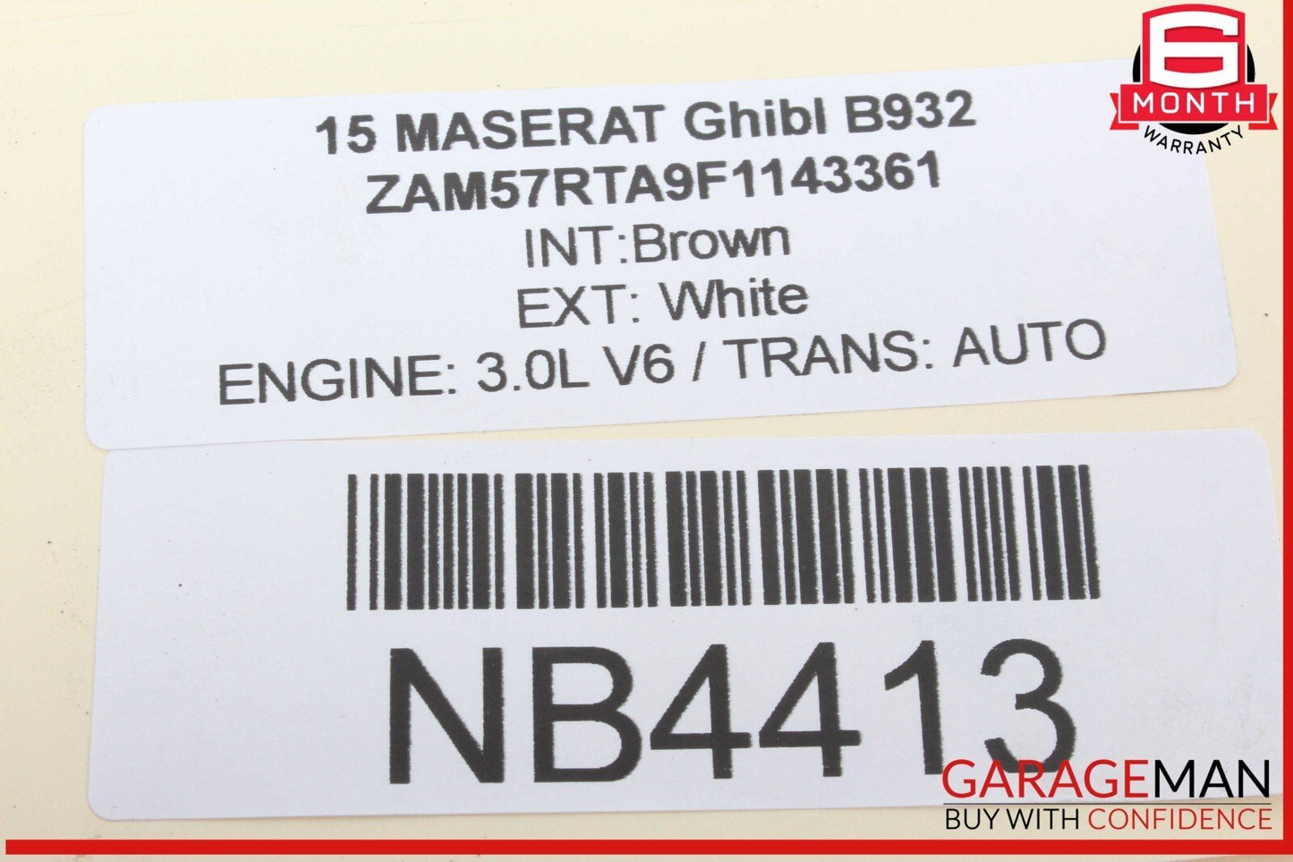 14-17 Maserati Ghibli Rear Left / Right Side Control Arm Bar Link 670006273 OEM