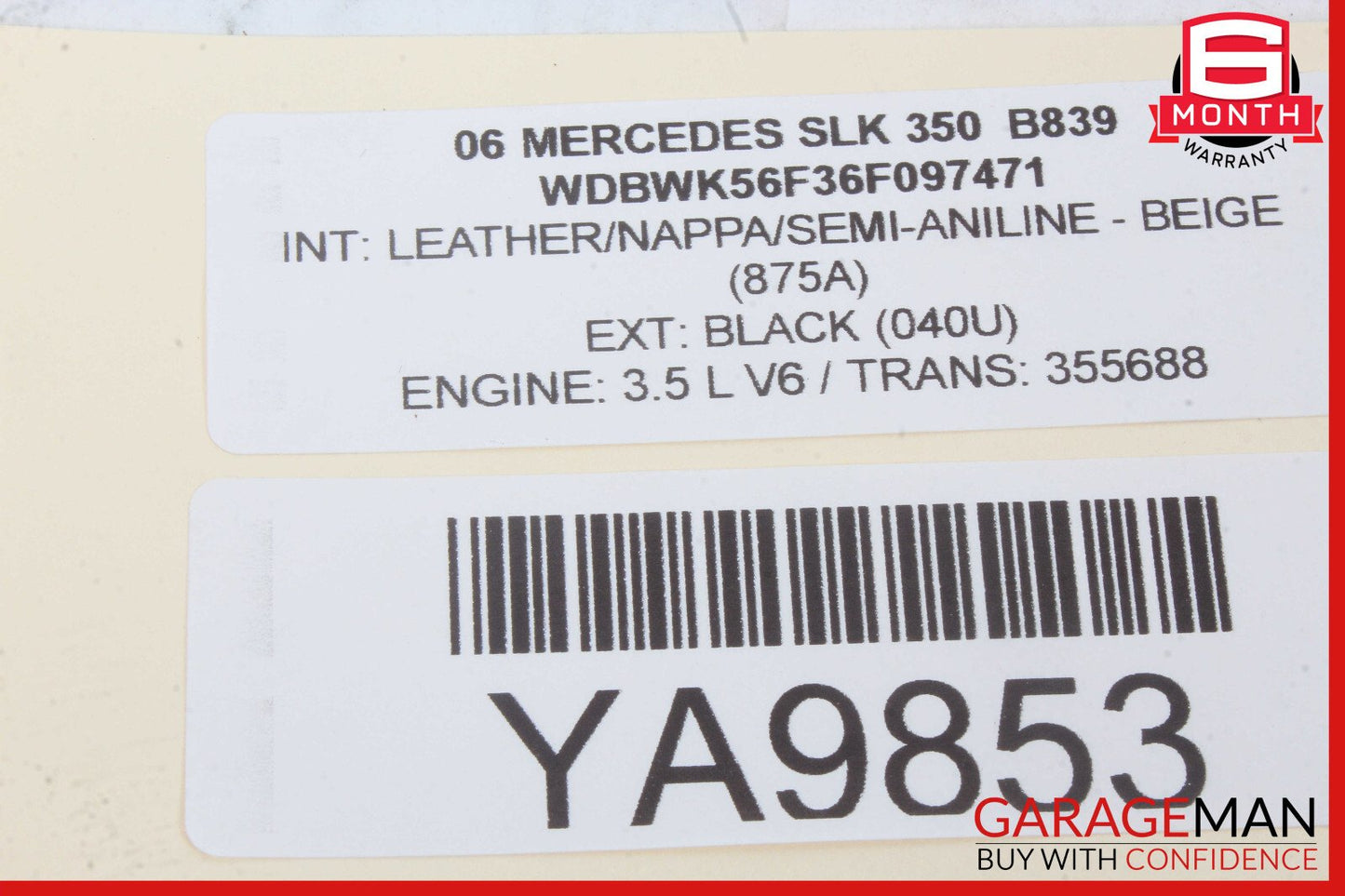 05-08 Mercedes R171 SLK280 SLK350 Front Right Side Door Computer Control Module
