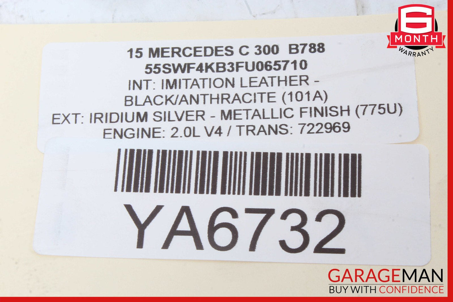 15-20 Mercedes W205 C300 GLC43 AMG Right Side Dash Outer Air A/C Vent Grille