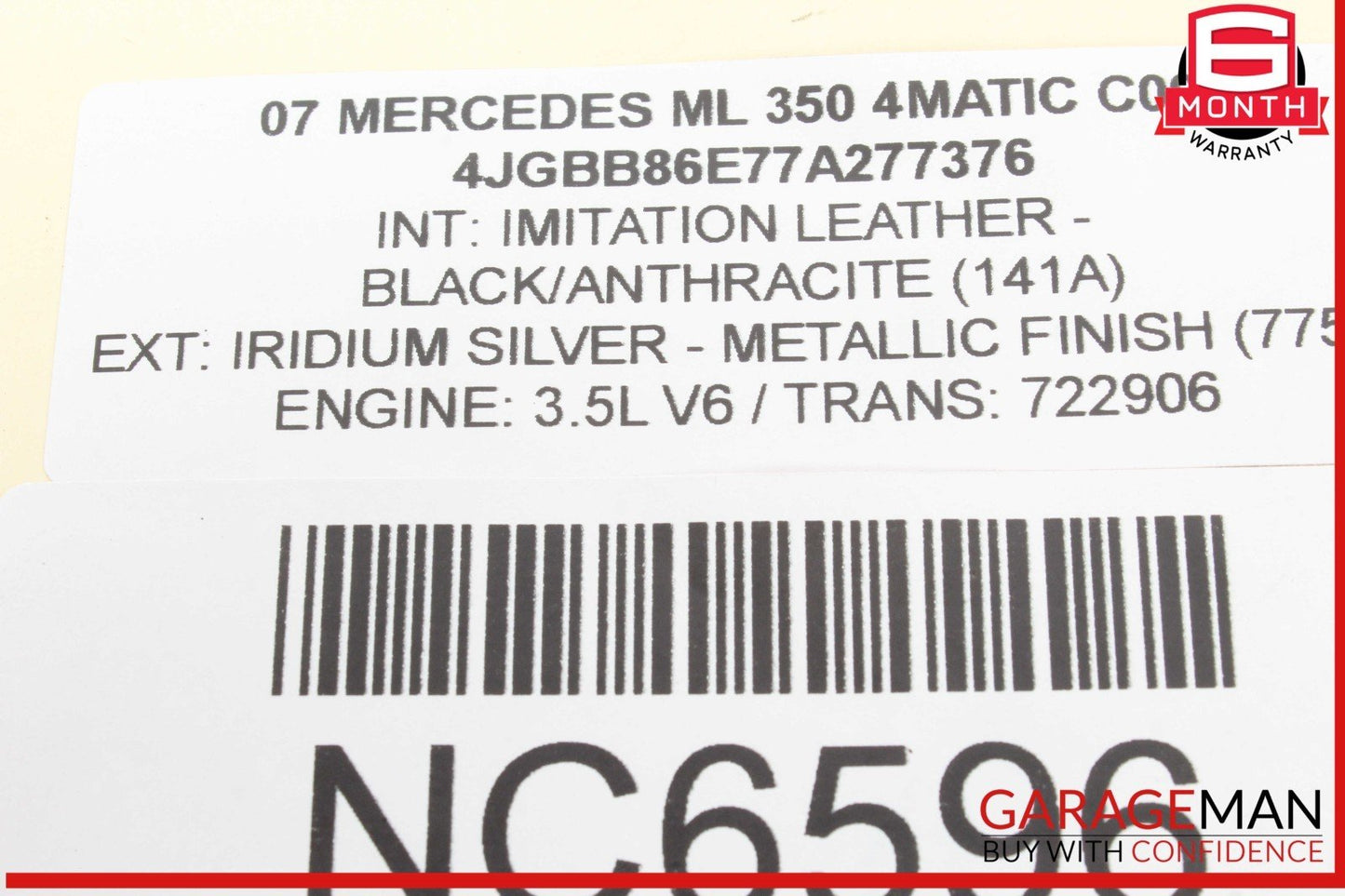 06-12 Mercedes W164 ML350 4MATIC Front Right Side Reinforcement Bracket Assy