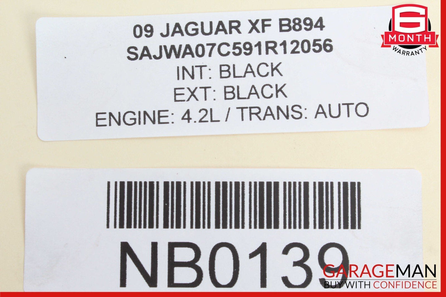 09-15 Jaguar XF Rear Left Side Bumper Mounting Mount Bracket 8X23-17B931 OEM