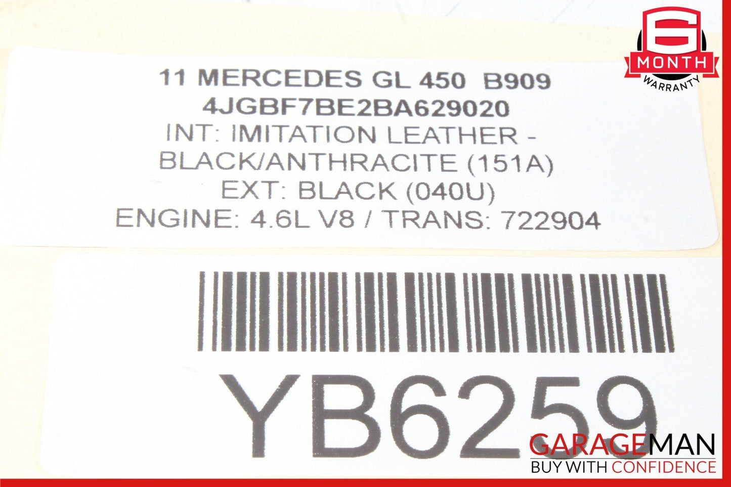 06-13 Mercedes X164 GL450 ML350 Rear Left or Right Upper Control Arm OEM