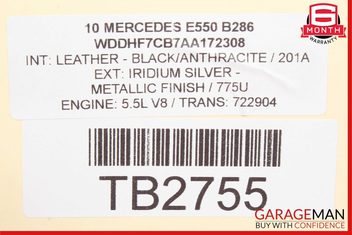 10-16 Mercedes W212 E550 Front Right Side Door Window Regulator Motor Unit
