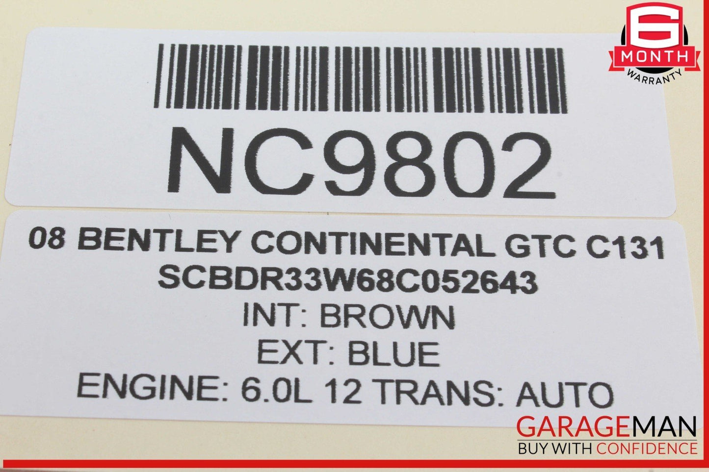 03-12 Bentley Continental GTC ESP PDC Button Control Switch 3W0927134B OEM