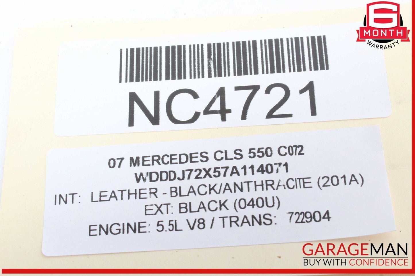 06-12 Mercedes W219 CLS550 GL450 CL550 Front Left Side Bumper Fog Light Lamp OEM