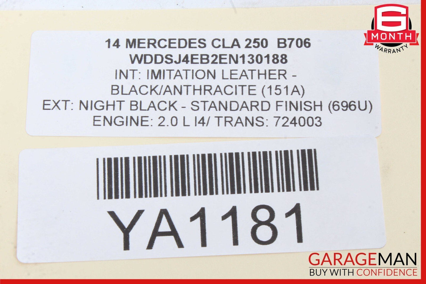 14-18 Mercedes W117 CLA250 CLA45 Rear Right / Left Forward Wishbone Control Arm