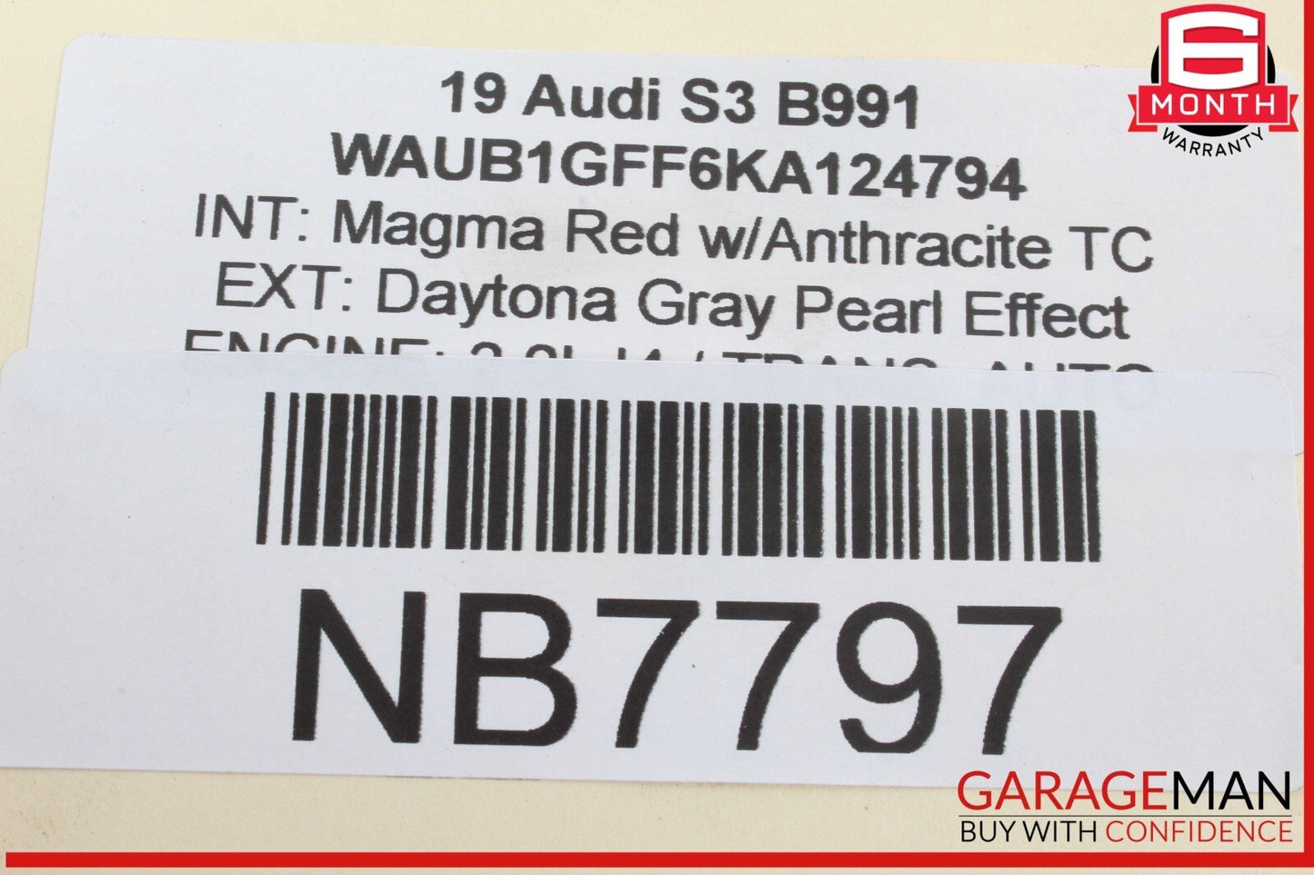 17-20 Audi S3 A3 Rear Left Driver Side Door Lock Latch Actuator 8K0839015G OEM