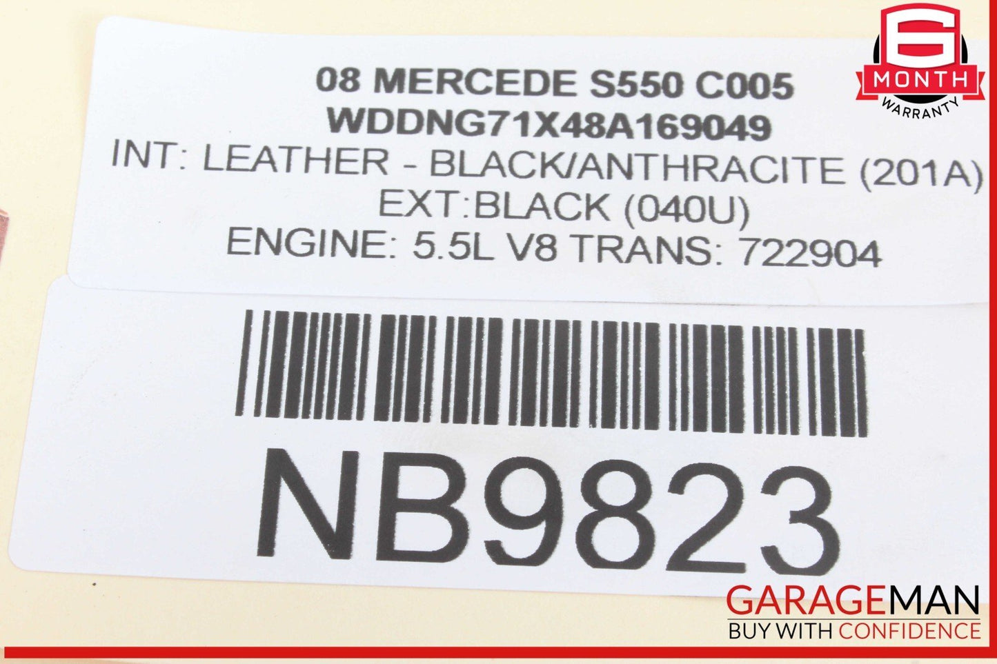 07-14 Mercedes W221 S550 CL550 Rear Left / Right Side Upper Control Arm OEM