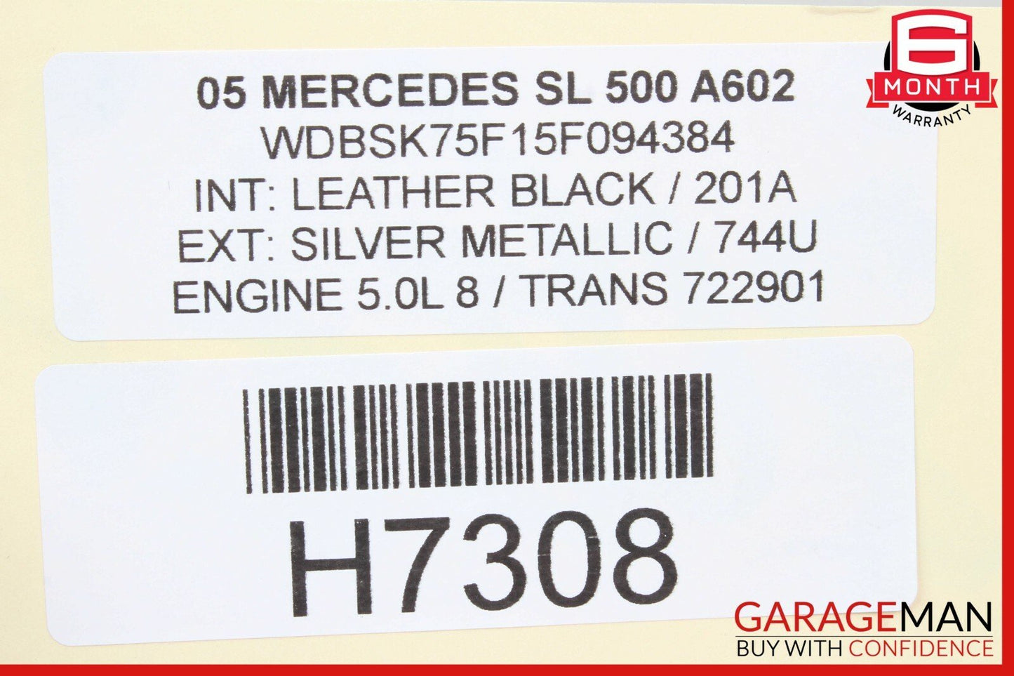 03-06 Mercedes R230 SL500 SL600 Shifter Gear Select Indicator Switch OEM