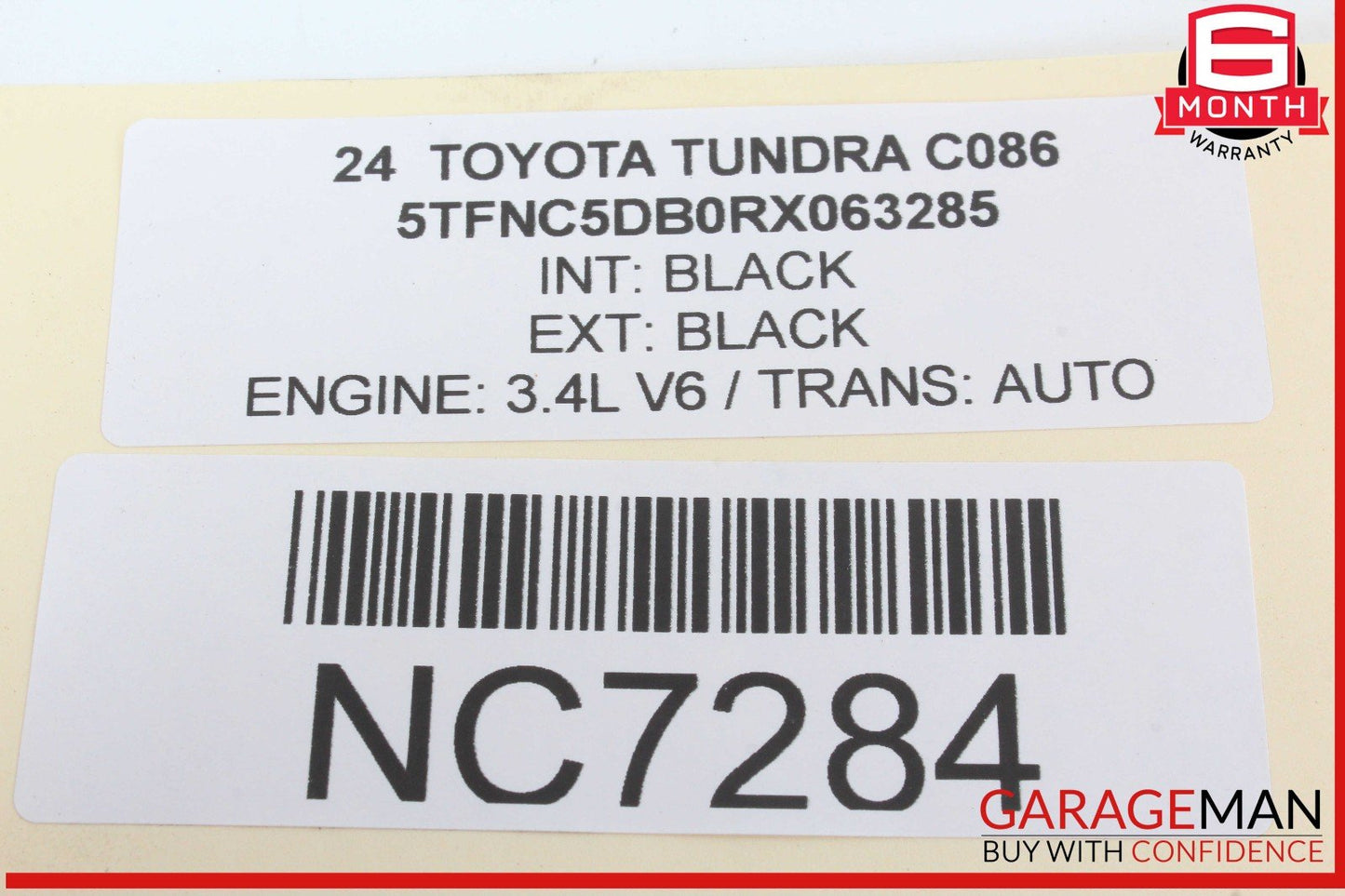 22-24 Toyota Tundra License Plate Light Lamp OEM