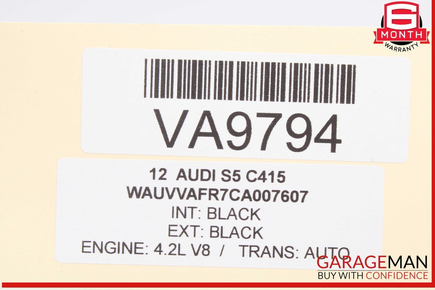 09-17 Audi S5 Rear Trunk Release Handle w/ Back Up View Camera 5N0827566AA OEM