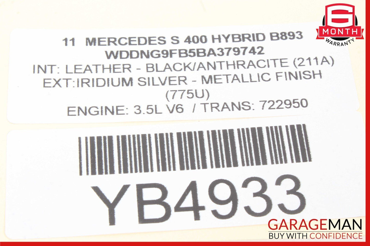 07-14 Mercedes W221 S400 CL550 Rear Right or Left Lower Thrust Control Arm OEM