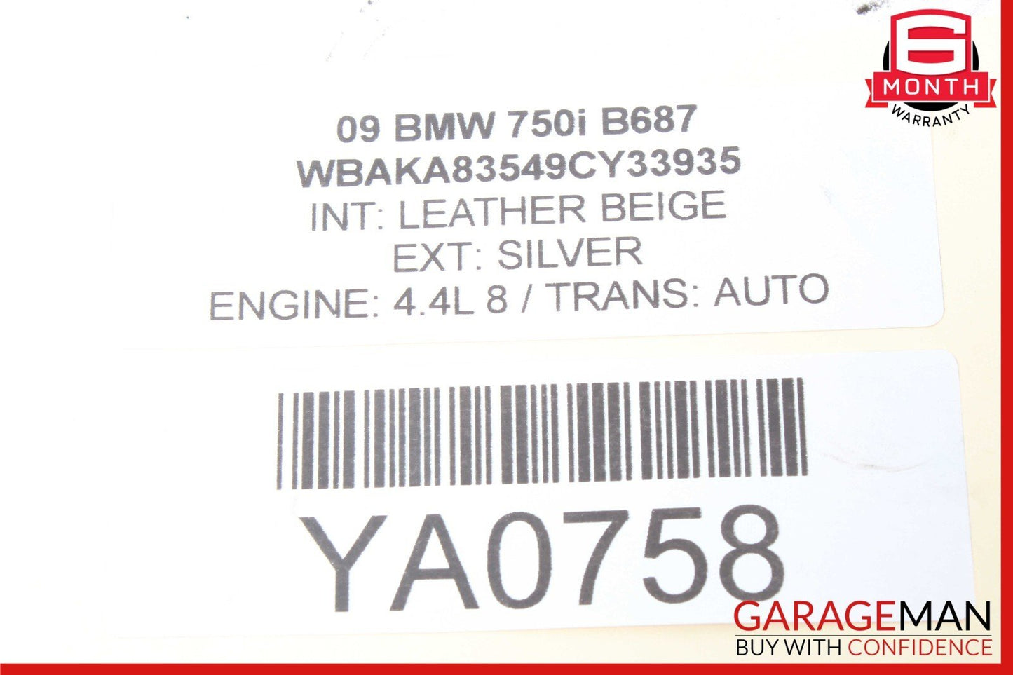 09-19 BMW 750i 650i 550i 740i Rear Right Side Lateral Control Arm OEM