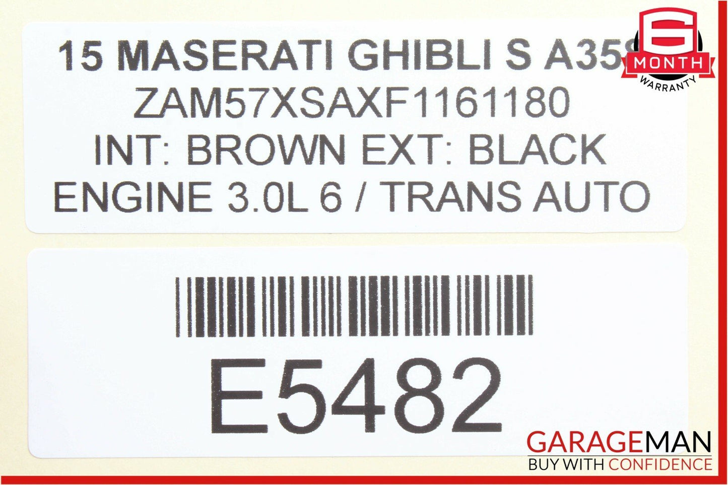 14-17 Maserati Ghibli Rear Left / Right Side Seatbelt Seat Belt Retractor Black