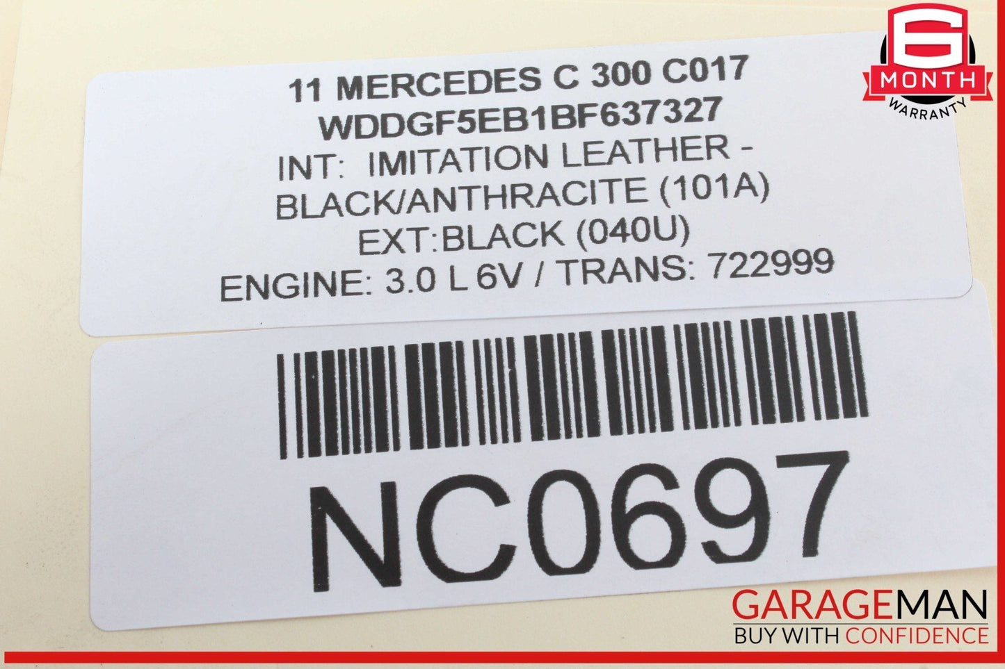 08-14 Mercedes W204 C300 C250 Front Left Side Curved Wishbone Control Arm OEM