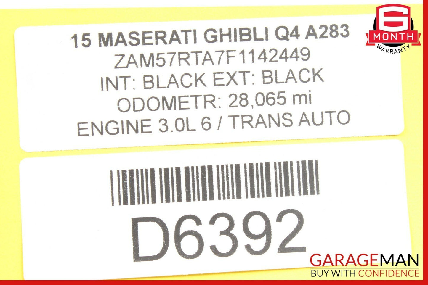 14-17 Maserati Ghibli Rear Right Side Door Molding Moulding Trim Panel Cover OEM