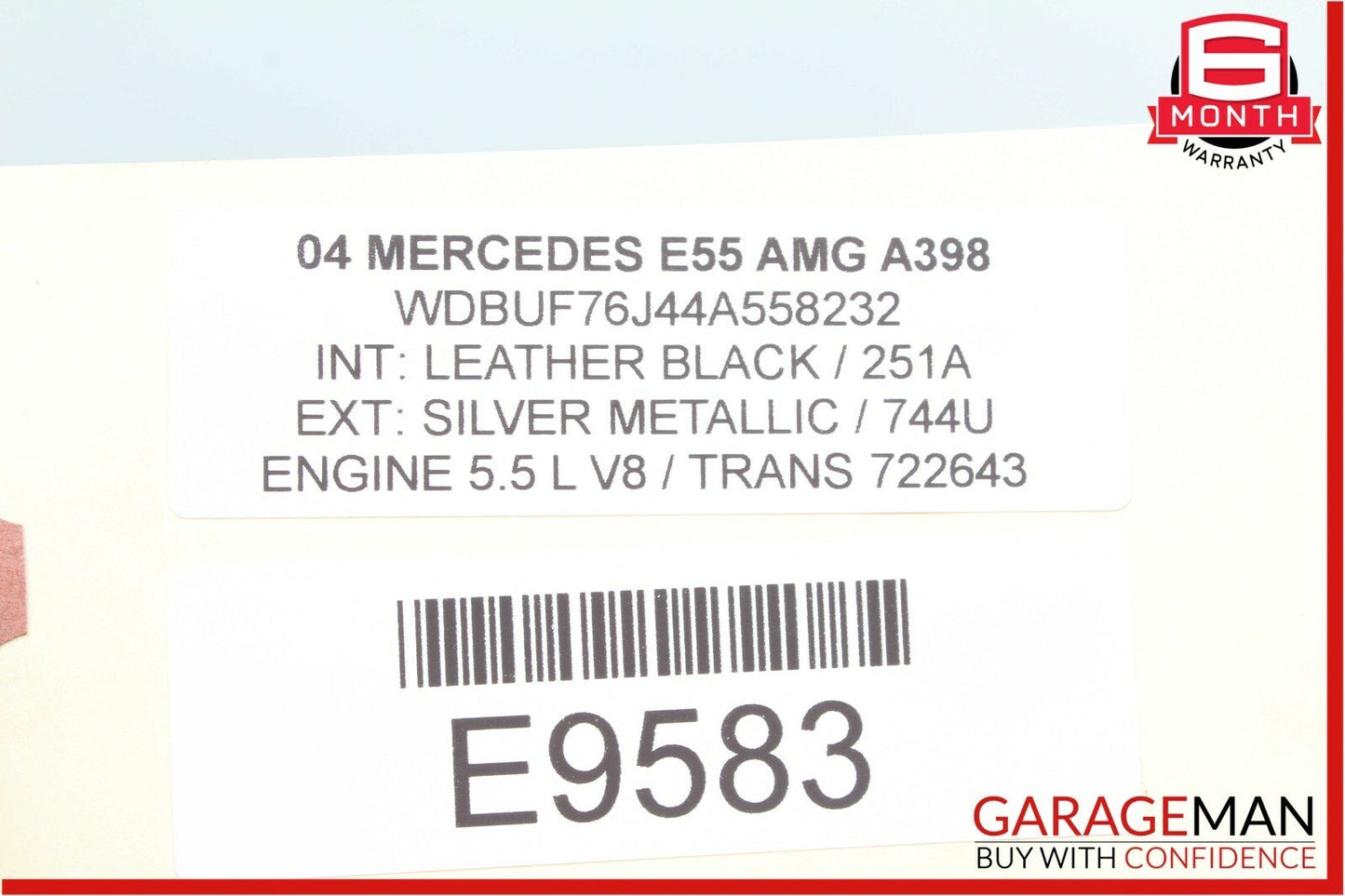03-06 Mercedes W211 E500 E55 AMG Anti Theft Alarm Control Module Unit OEM