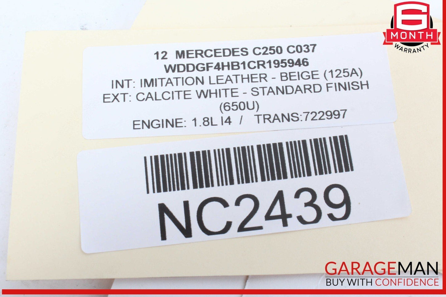 08-17 Mercedes W204 C250 E350 Rear Left or Right Side Lower Thrust Control Arm