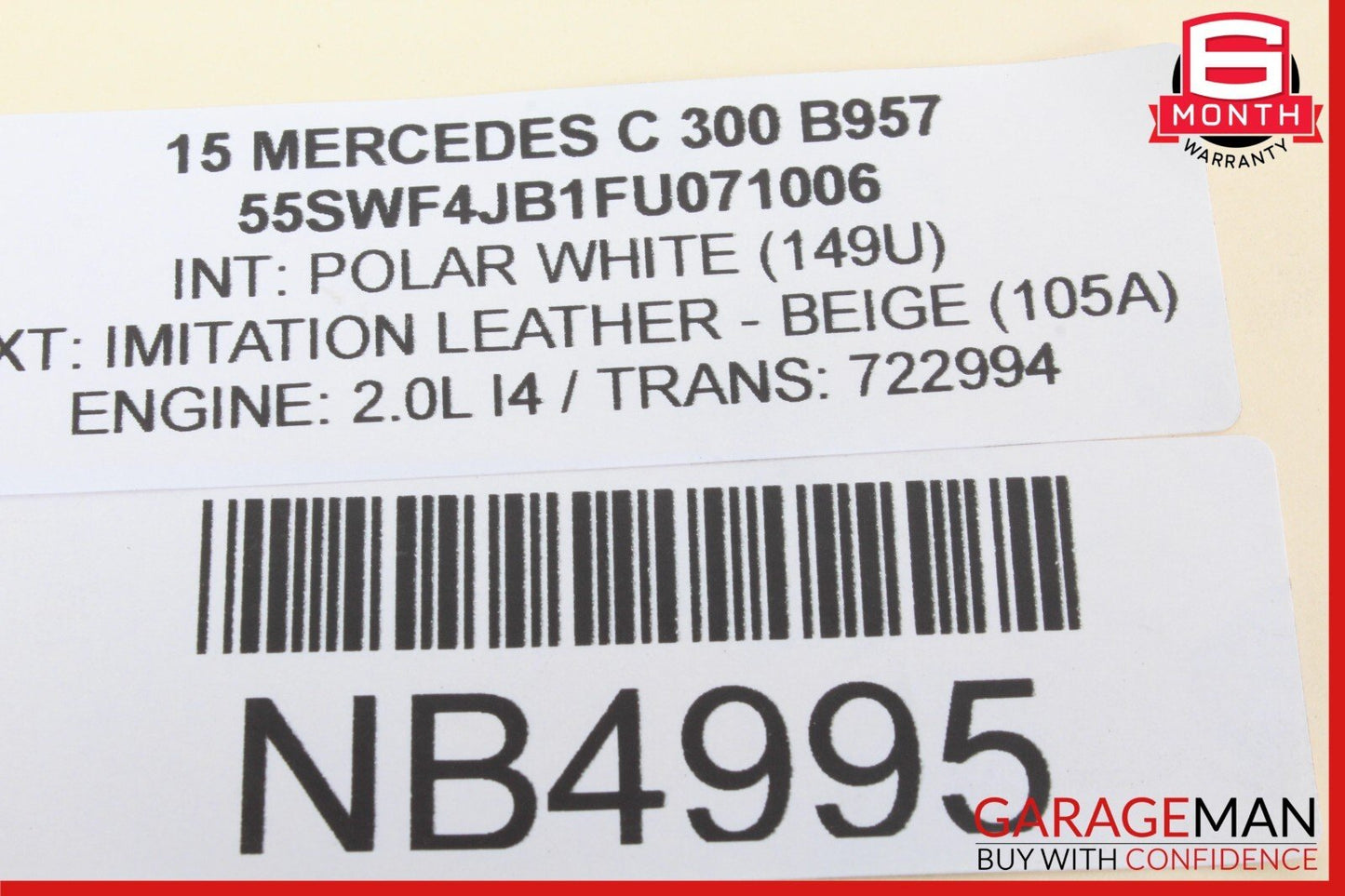 15-20 Mercedes W205 C300 Rear Left or Right Suspension Upper Control Arm OEM