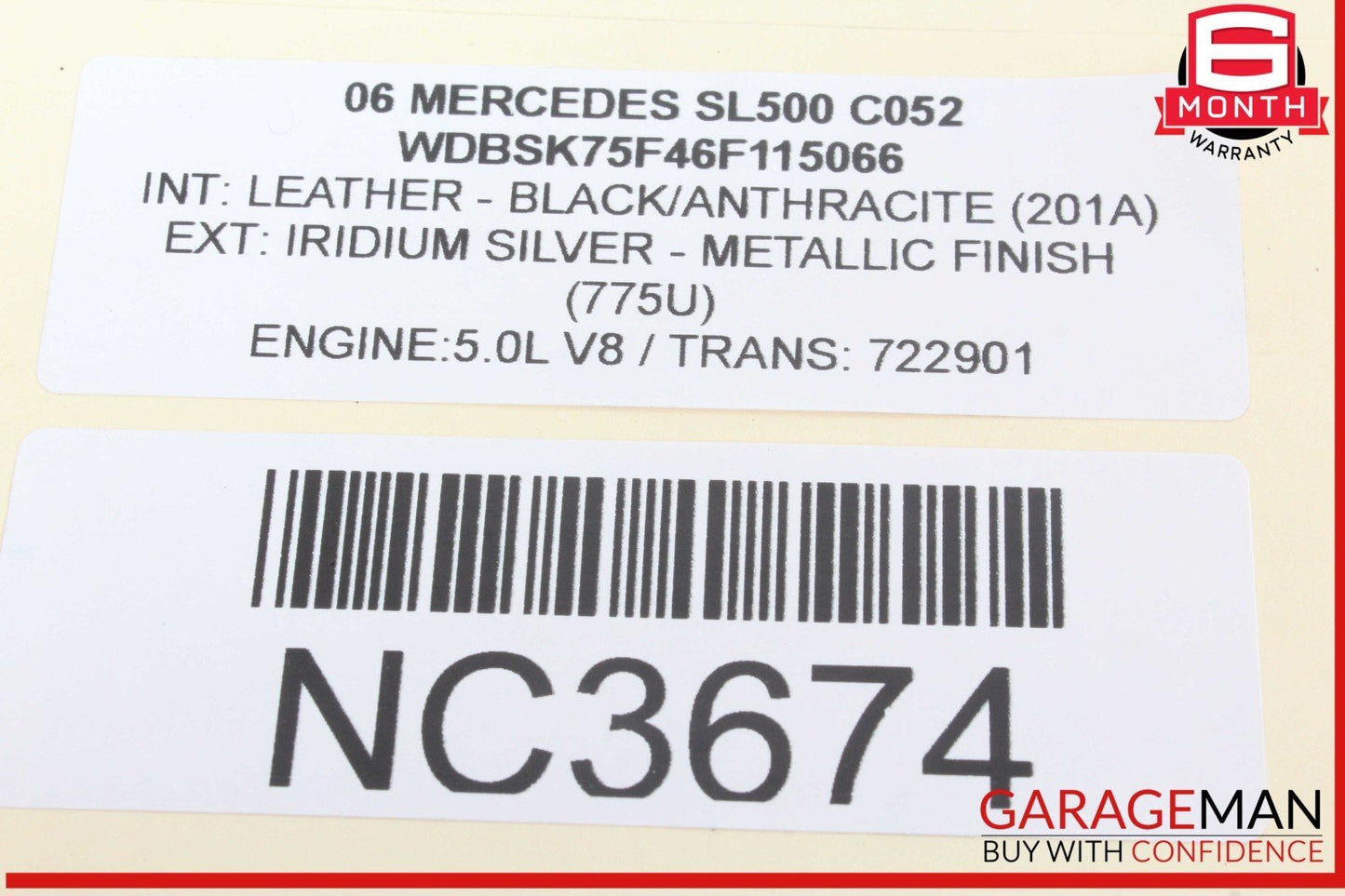 00-12 Mercedes R230 SL500 CL600 S430 Rear Seat Vacuum Pump Reservoir Tank OEM