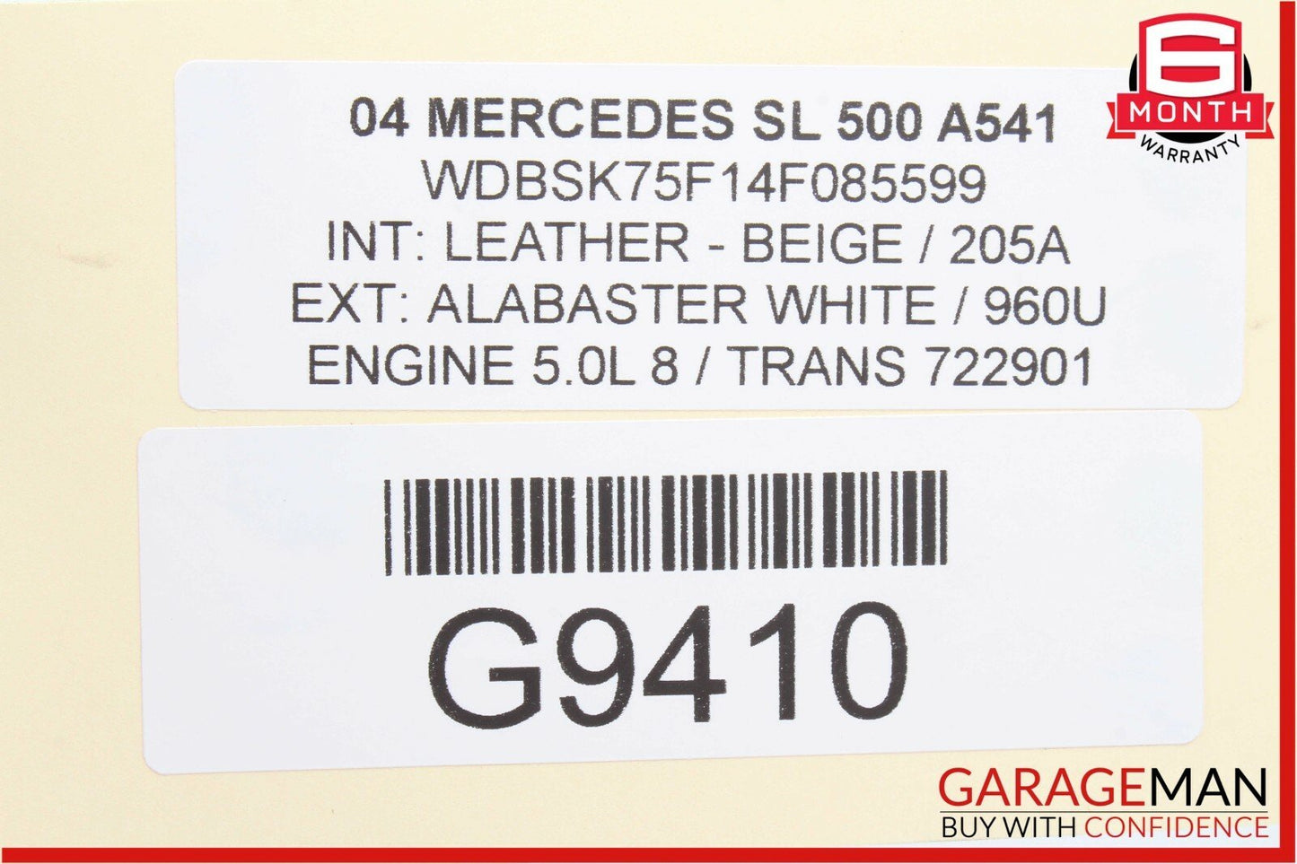 03-08 Mercedes R230 SL500 SL55 AMG Center Console ESP Controller Switch Button